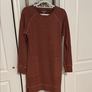 Toad & Co. Women's Rust Terry Soft Dress NWOT